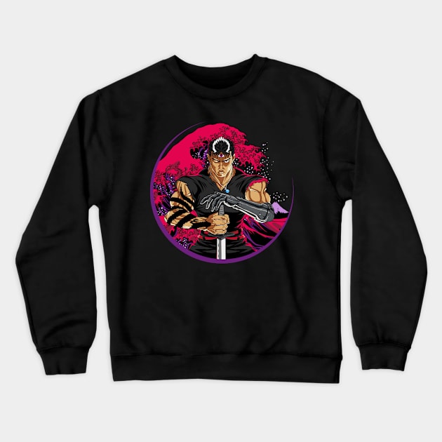 Gutsy Cosplay of a Fire Demon Crewneck Sweatshirt by manoystee